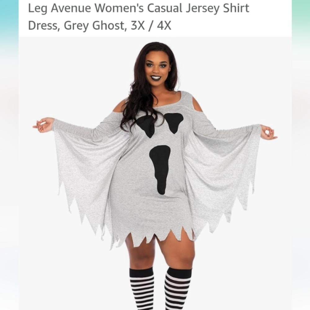 Leg Avenue Jersey Shirt Dress 3x-4x